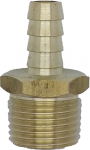 Brass 3/8" Barb x 1/2" Male Pipe Thread Adapter